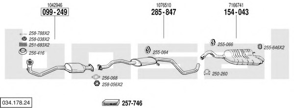BOSAL 034.178.24 Exhaust System